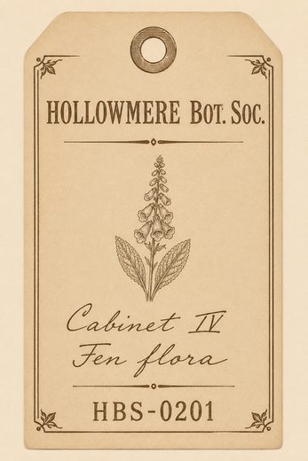 Luggage tag with an eyelet and catalogue number